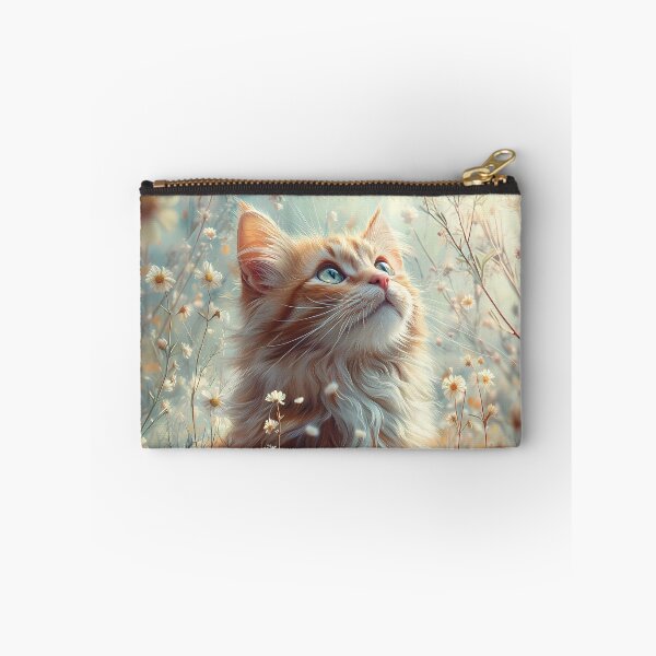 Item preview, Cat Among Wildflowers – Cottagecore Floral Cat Art. designed and sold by GGAUL.