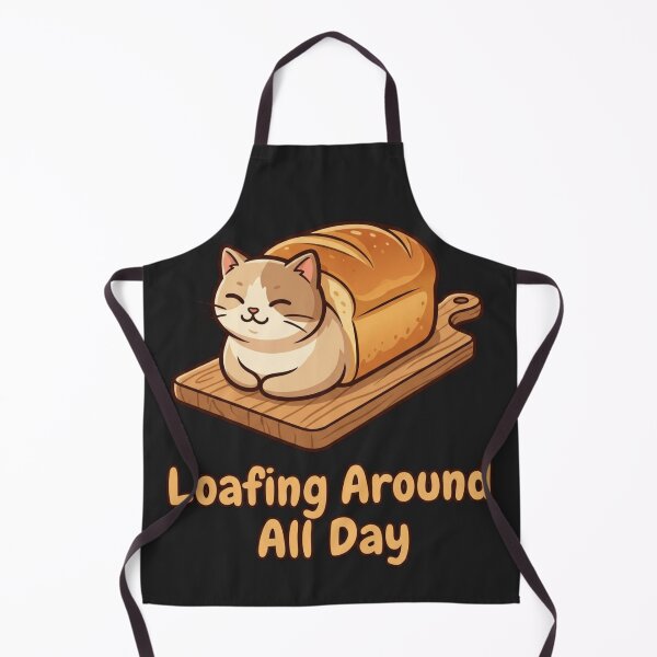 Item preview, Loafing Around All Day Cute Cat Bread Vintry Off designed and sold by VintryOff.