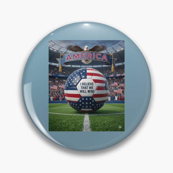 Item preview, Patriotic USA Soccer Ball We Will Win Fan designed and sold by Flirt-Teez.