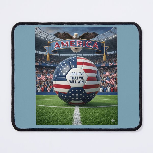Item preview, Patriotic USA Soccer Ball We Will Win Fan designed and sold by Flirt-Teez.