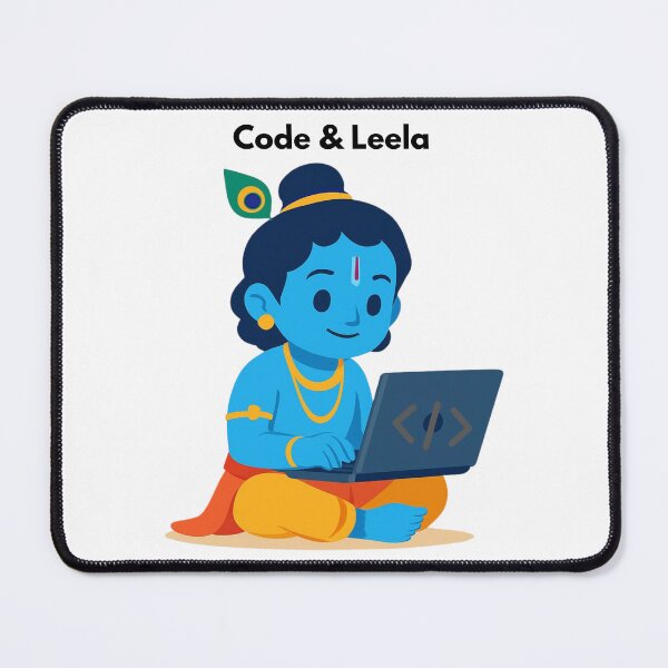 Item preview, Code & Leela | Where Programming Meets Krishna Consciousness designed and sold by BhaktiByte.
