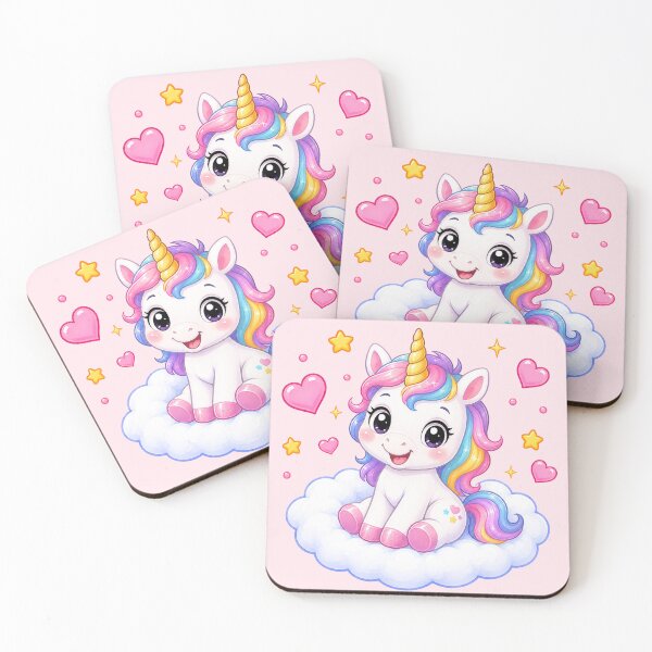 Item preview, Cute Unicorn on a Heart Cloud designed and sold by Seculinator.