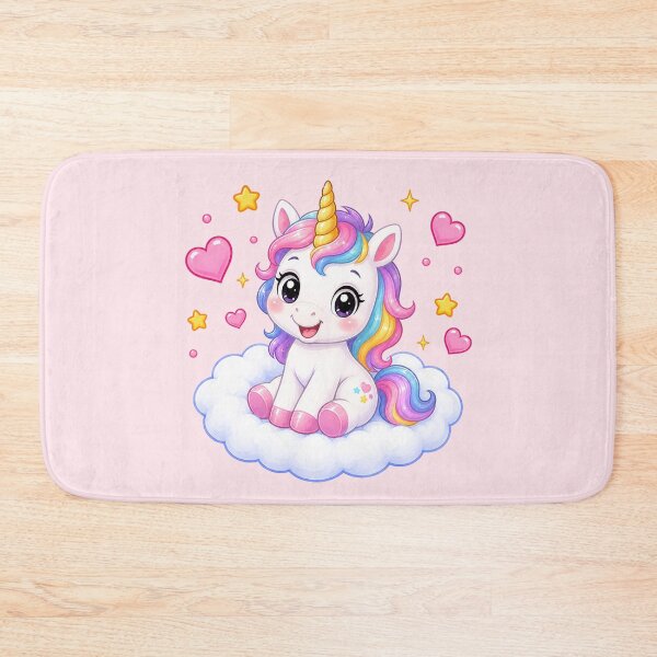 Item preview, Cute Unicorn on a Heart Cloud designed and sold by Seculinator.