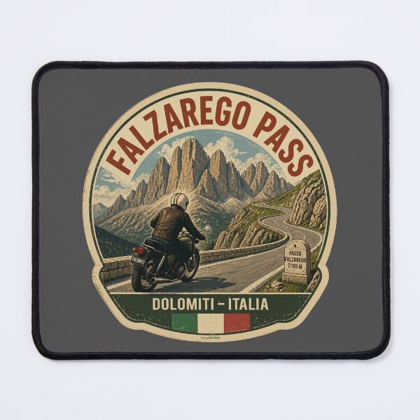 Item preview, Falzarego Pass, Passo di Falzarego Italy Motorcycle Sticker TShirt 02 designed and sold by OuterShellUK.