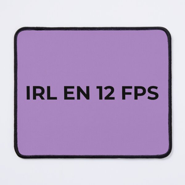 Item preview, IRL at 12 FPS – Minimalist sarcastic geek humor (Funny French Quote) designed and sold by JbrauShop.
