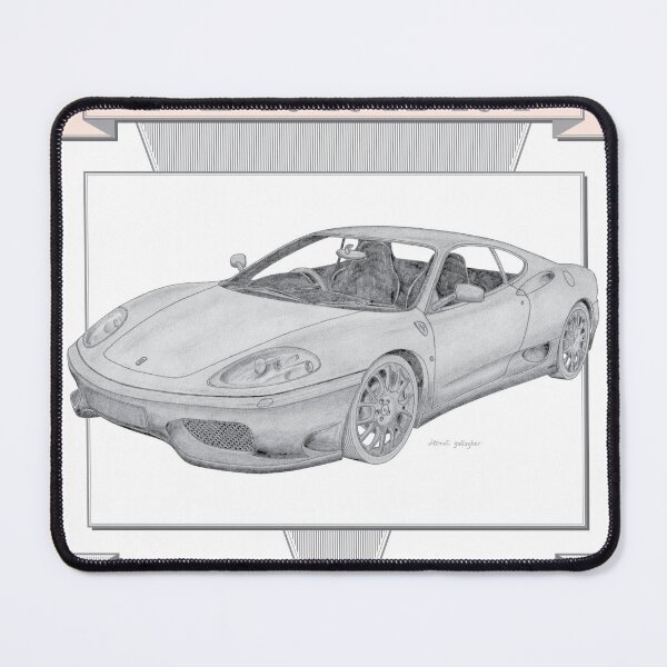Item preview, Ferrari 360 Modena 2 Door Berlinetta Hand-drawn designed and sold by Classic Car Art Drawings.