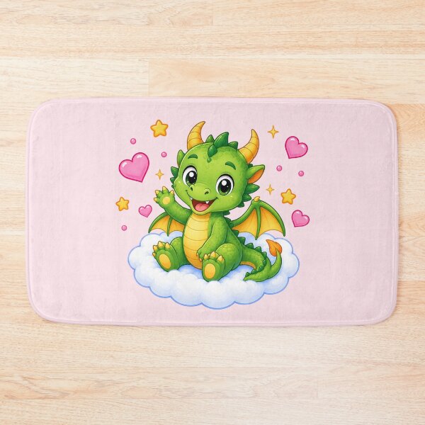 Item preview, Cute Dragon on a Heart Cloud designed and sold by Seculinator.