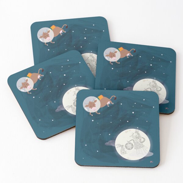 Item preview, The Cow Jumped Over The Moon Goddess designed and sold by elephantfeathercreative.