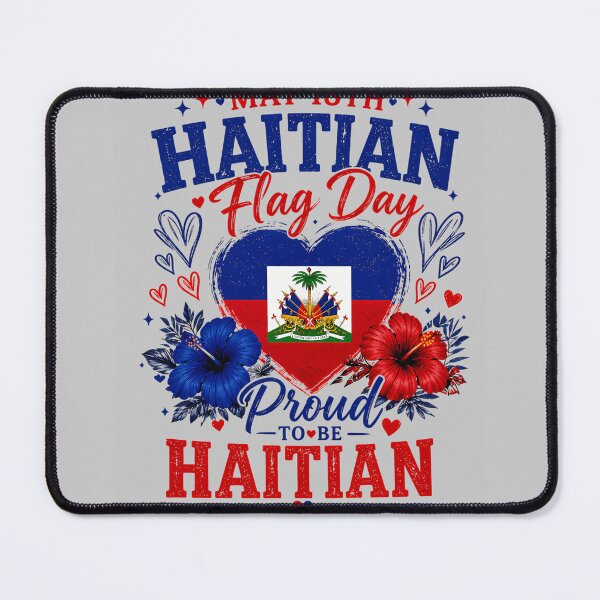 Item preview, Happy Haitian Flag Day Proud Haiti Flag_2 designed and sold by KathieFaugh.