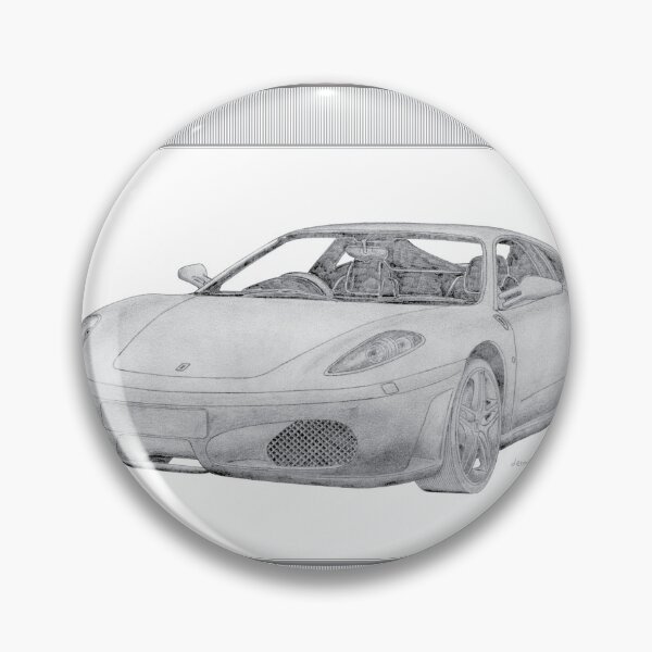Item preview, Ferrari F430 2 Door Berlinetta Hand-drawn designed and sold by Classic Car Art Drawings.