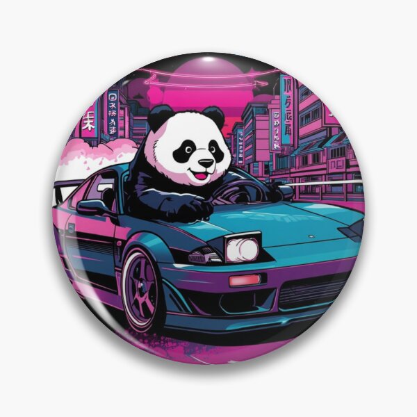 Item preview, Panda Driving Car Tokyo Drift Funny JDM Cute Animal Art designed and sold by KhadijaBatool38.