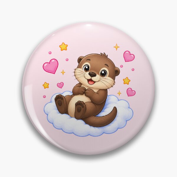 Item preview, Cute Otter on a Cloud designed and sold by Seculinator.