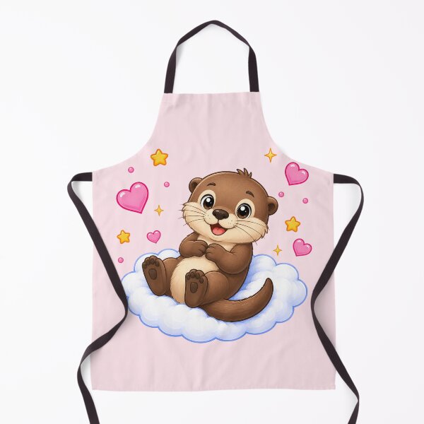 Item preview, Cute Otter on a Heart Cloud designed and sold by Seculinator.