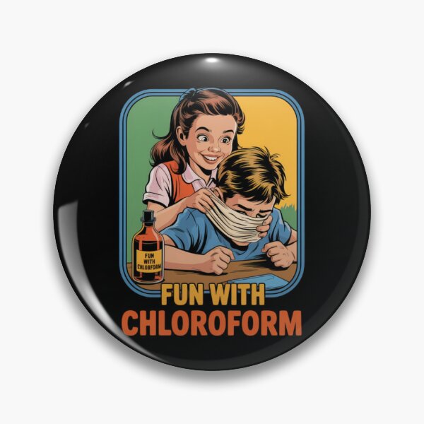 Item preview, Fun With Chloroform Dark Humor Vintage Comic Style Classic T-Shirt designed and sold by MichaelAdamArt.