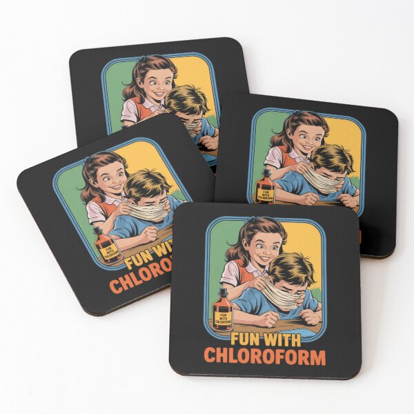 Item preview, Fun With Chloroform Dark Humor Vintage Comic Style Classic T-Shirt designed and sold by MichaelAdamArt.