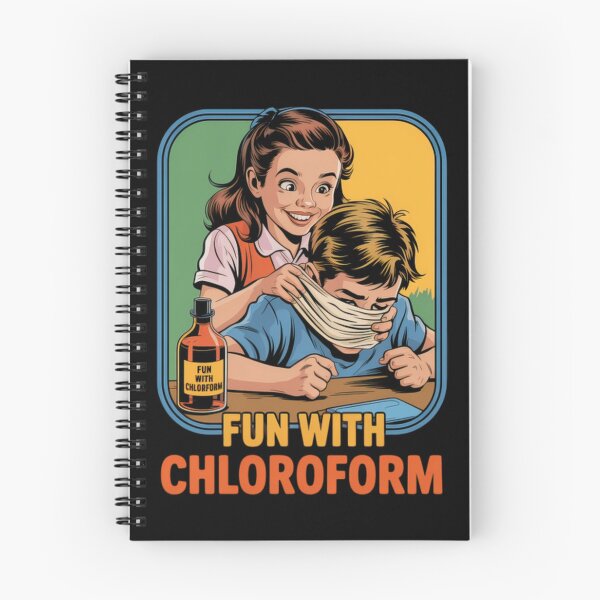 Item preview, Fun With Chloroform Dark Humor Vintage Comic Style Classic T-Shirt designed and sold by MichaelAdamArt.