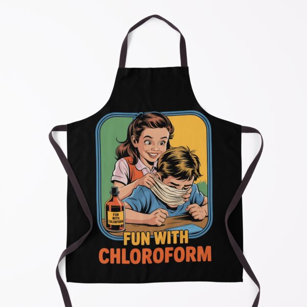 Item preview, Fun With Chloroform Dark Humor Vintage Comic Style Classic T-Shirt designed and sold by MichaelAdamArt.