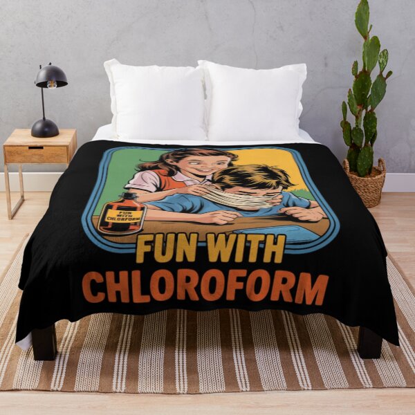 Item preview, Fun With Chloroform Dark Humor Vintage Comic Style Classic T-Shirt designed and sold by MichaelAdamArt.