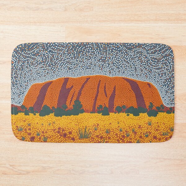 Item preview, Aboriginal Inspired Dot Art - Twilight At Ayers Rock Uluru  designed and sold by GrinGalore.