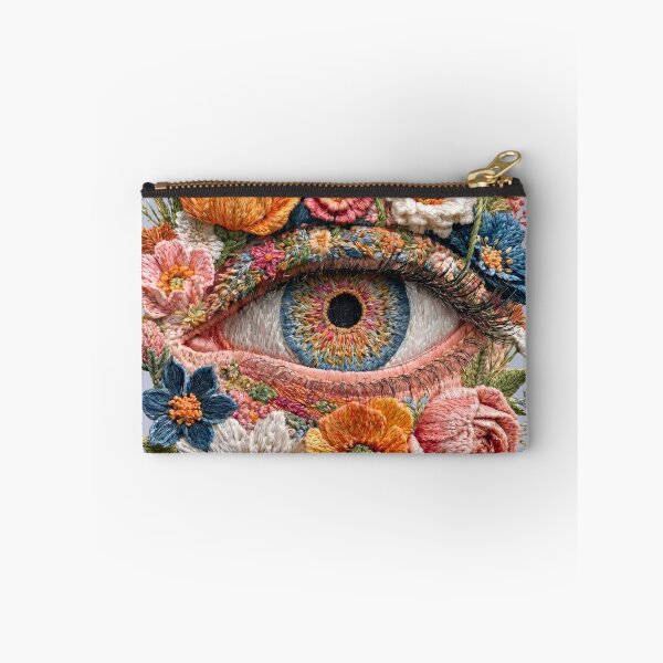 Item preview, Floral Eye Embroidery Botanical Vision designed and sold by MegaNovaArt.