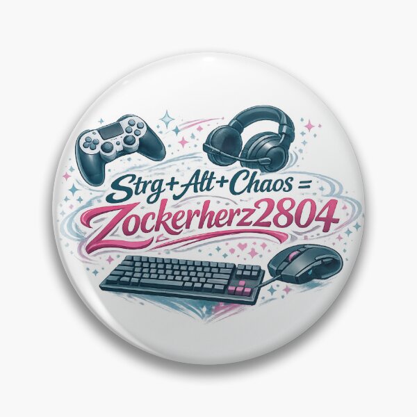 Item preview, Ctrl + Alt + Chaos = Gamer's Heart designed and sold by Zockerherz2804.
