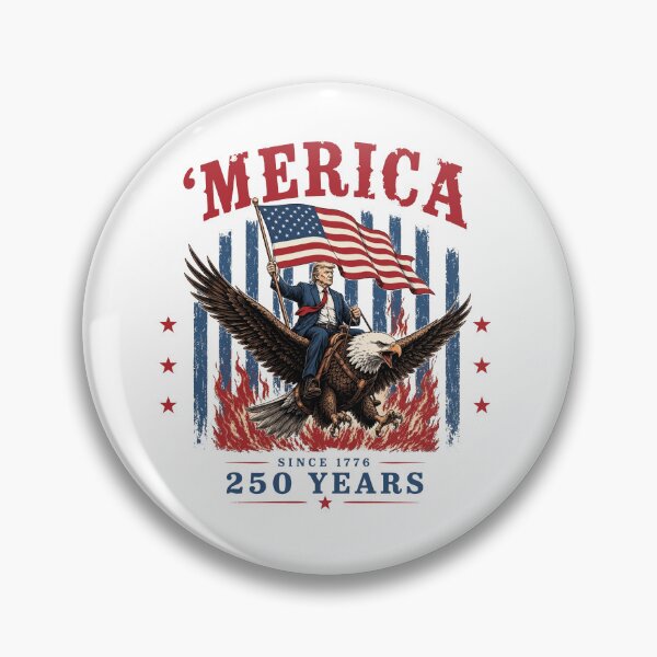 Item preview, Trump Riding Eagle, 'Merica 250 Years Since 1776, America 250 Anniversary designed and sold by kennedy-brook.