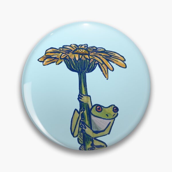 Item preview, Daisy Climber Solo | Whimsical Frog Illustration designed and sold by Bramble and Willow Studio.