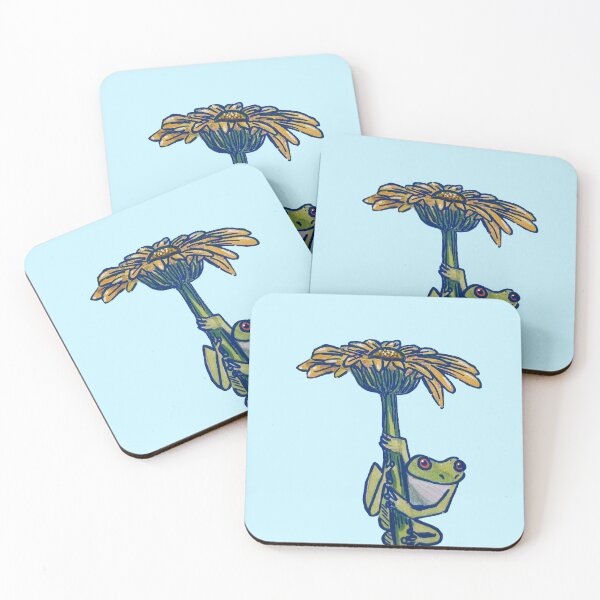 Item preview, Daisy Climber Solo | Whimsical Frog Illustration designed and sold by Bramble and Willow Studio.