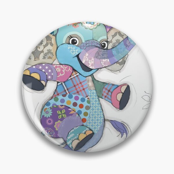 Item preview, Dancing Patchwork Elephant Colorful Whimsical Illustration designed and sold by MEEGGOO.