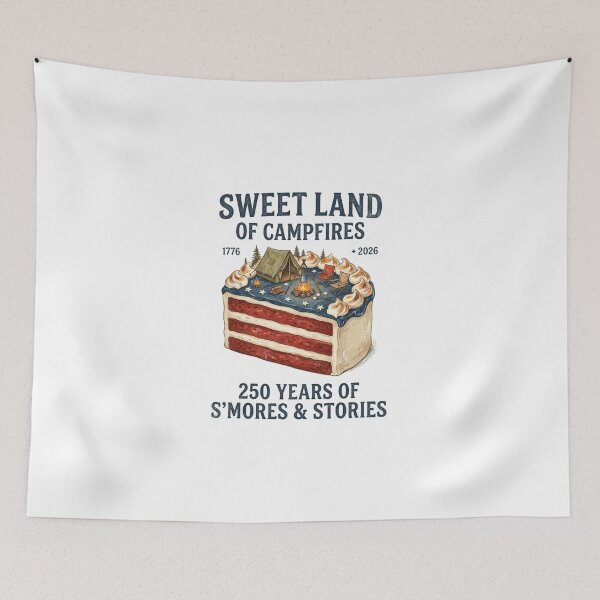 Item preview, Sweet Land of Campfires - 250 Years of America Smores and Stories designed and sold by dudelinart.