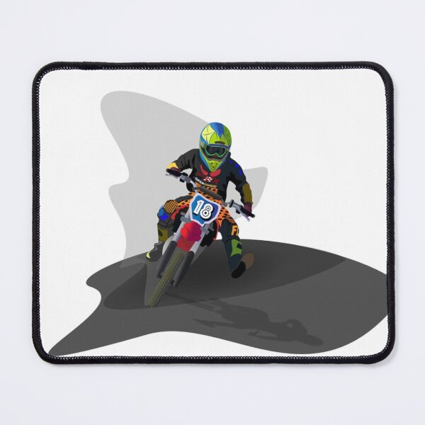 Item preview, Motocross Rider Number 18 — Vector Illustration designed and sold by jimmytedesky.