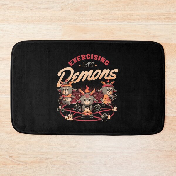 Item preview, Exercising My Demons Funny Goth Gym Workout Classic T-Shirt designed and sold by MichaelAdamArt.