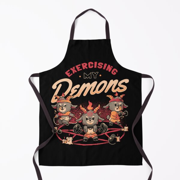 Item preview, Exercising My Demons Funny Goth Gym Workout Classic T-Shirt designed and sold by MichaelAdamArt.