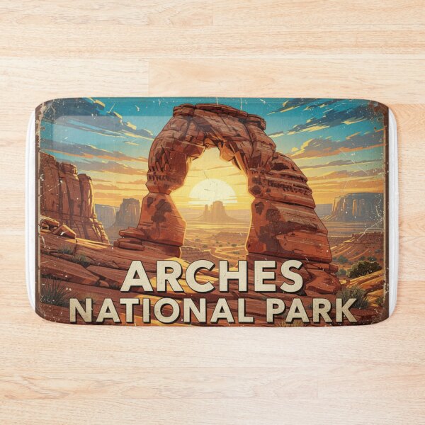 Item preview, Arches National Park Vintage Travel Art designed and sold by The Souvenir Dept..