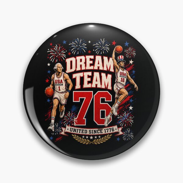 Item preview, 4th of July Basketball Dream Team '76 Since 1776 250 Years designed and sold by elongatedjazz.