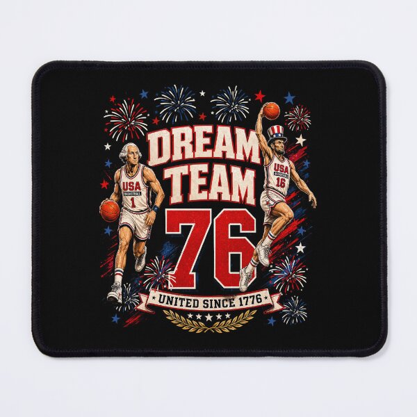 Item preview, 4th of July Basketball Dream Team '76 Since 1776 250 Years designed and sold by elongatedjazz.