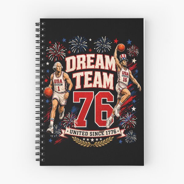 Item preview, 4th of July Basketball Dream Team '76 Since 1776 250 Years designed and sold by elongatedjazz.