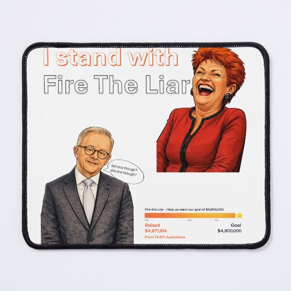 Item preview, Pauline Hanson: Fire The Liar designed and sold by VisionLeeStudio.