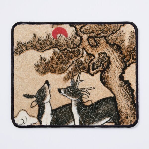 Item preview, Vintage Korea 1989 Stamp Art | Deer Under Pine Tree | Traditional Korean Postage Stamp Illustration designed and sold by Schulz Lightprint Studio.