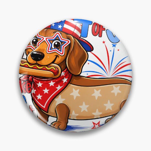 Item preview, You Look Like The 4th Of July Make Me Want A Hotdog Dachshund designed and sold by varin-studio.