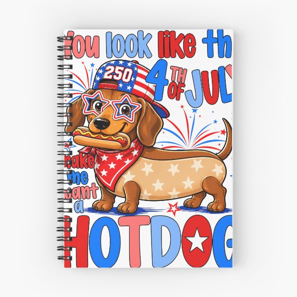Item preview, You Look Like The 4th Of July Make Me Want A Hotdog Dachshund designed and sold by varin-studio.