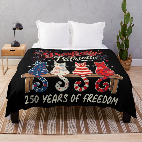 Item preview, 4th of July Cat Lovers Purrfectly Patriotic 250 Years 250th designed and sold by elongatedjazz.