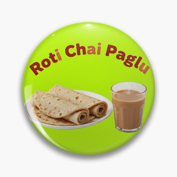 Item preview, Roti Chai Paglu Sticker designed and sold by krazzyremo.