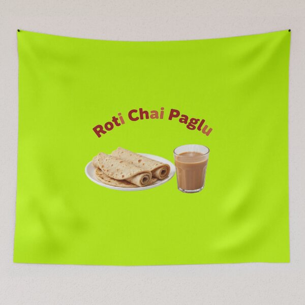 Item preview, Roti Chai Paglu Sticker designed and sold by krazzyremo.