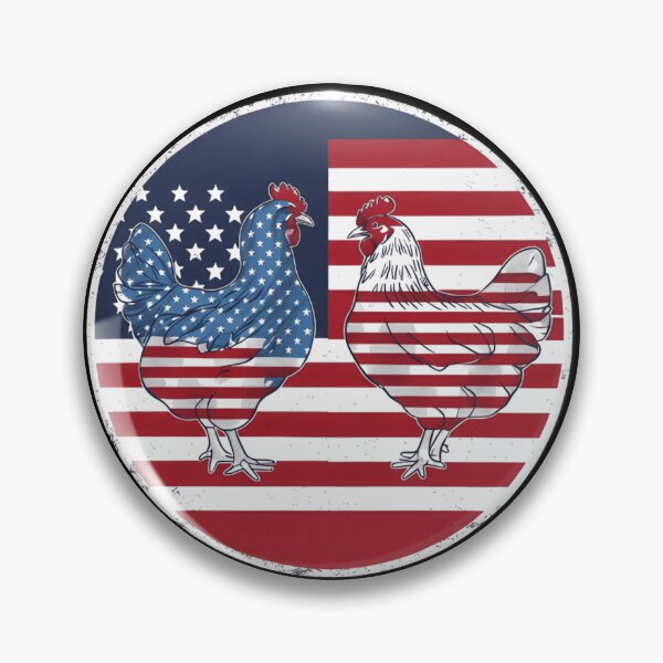 Item preview, Chicka Boom Boom Chicken T-Shirt – Funny Patriotic Chicken USA Flag Fourth of July designed and sold by ZyxDes.