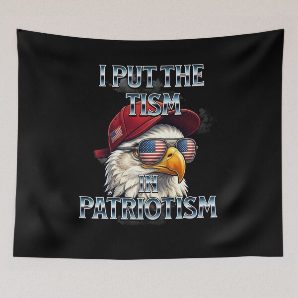 Item preview, I Put The Tism in Patriotism Athletic Eagle designed and sold by TheEndDesign.