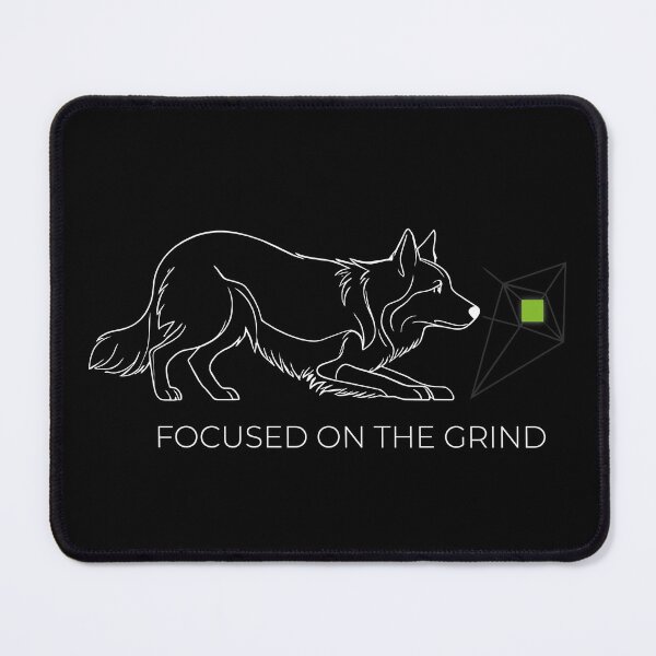 Item preview, Gamer Dog Border Collie - Focused on the Grind Line Art designed and sold by Pfotenfaden.