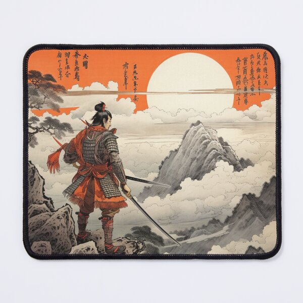 Item preview, Traditional Japanese Illustration - Samurai on the Roof of the World designed and sold by DaisukiTokyo.