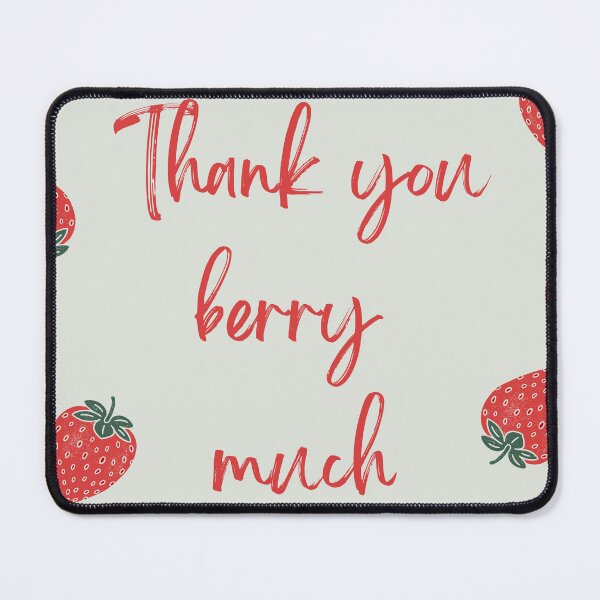 Item preview, Green Thank You Berry Much designed and sold by BillieBroome.