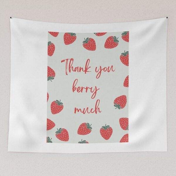 Item preview, Green Thank You Berry Much designed and sold by BillieBroome.